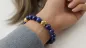 Preview: Armband Wilko Sterling Silber 18K Vergoldet mit Lapislazuli Steine